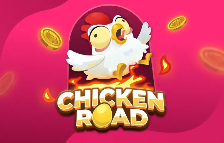 Chicken Road slot logo by InOut at Spinmacho CasinoChicken Road