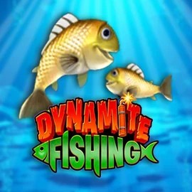 Dynamite Fishing slot logo by Inspired Gaming at Spinmacho Casino