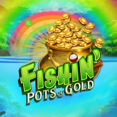 Slots logo of Fishin Pots Of Gold from Gameburger Studios at Spinmacho Casino