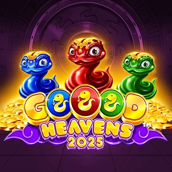 Goood Heavens slot logo by Rarestone Gaming at Spinmacho CasinoGoood Heavens