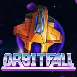 Orbitfall slot logo by ELK Studios at Spinmacho CasinoOrbitfall