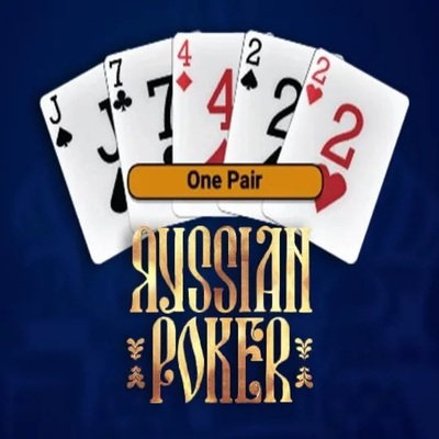 Russian Poker logo by OneTouch Games at Spinmacho Casino