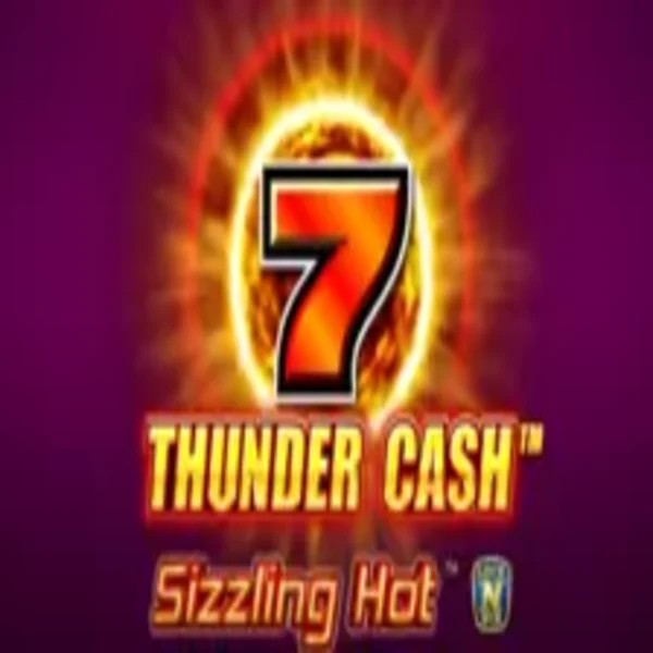 Thunder Cash Sizzling Hot online game logo by Novomatic on machospin.org